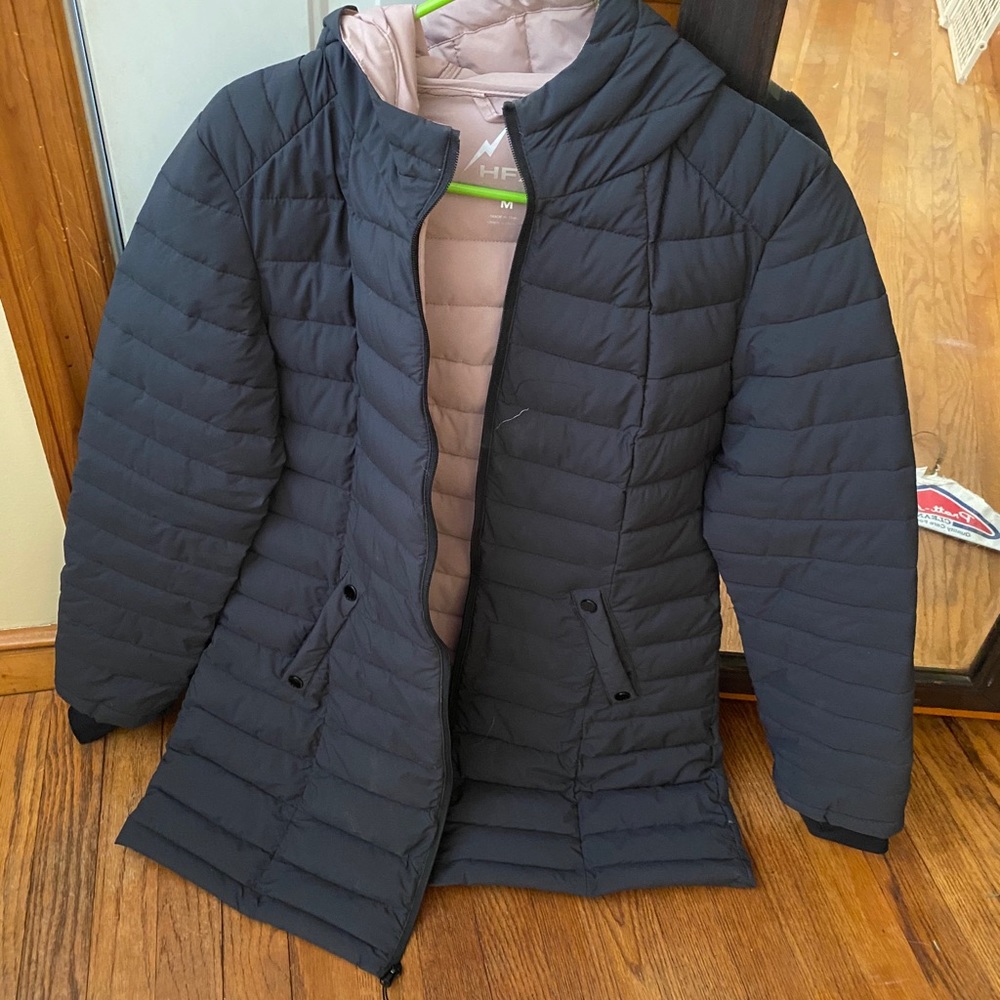 Black parka puffer
